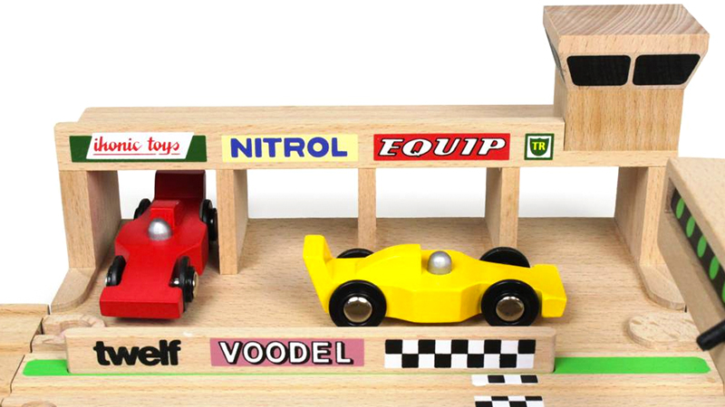 Illustration for article titled Upgrade Your Kid's Wooden Train Set To a Formula 1 Circuit